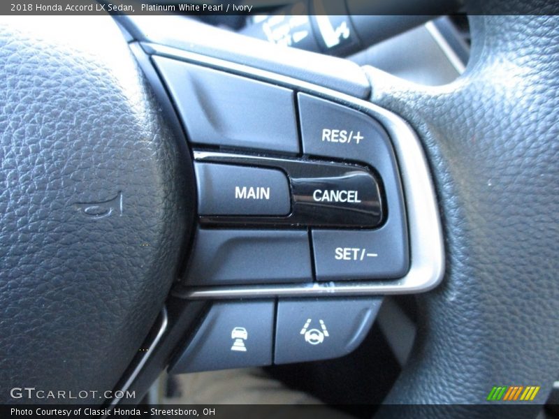 Platinum White Pearl / Ivory 2018 Honda Accord LX Sedan