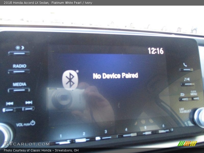 Platinum White Pearl / Ivory 2018 Honda Accord LX Sedan