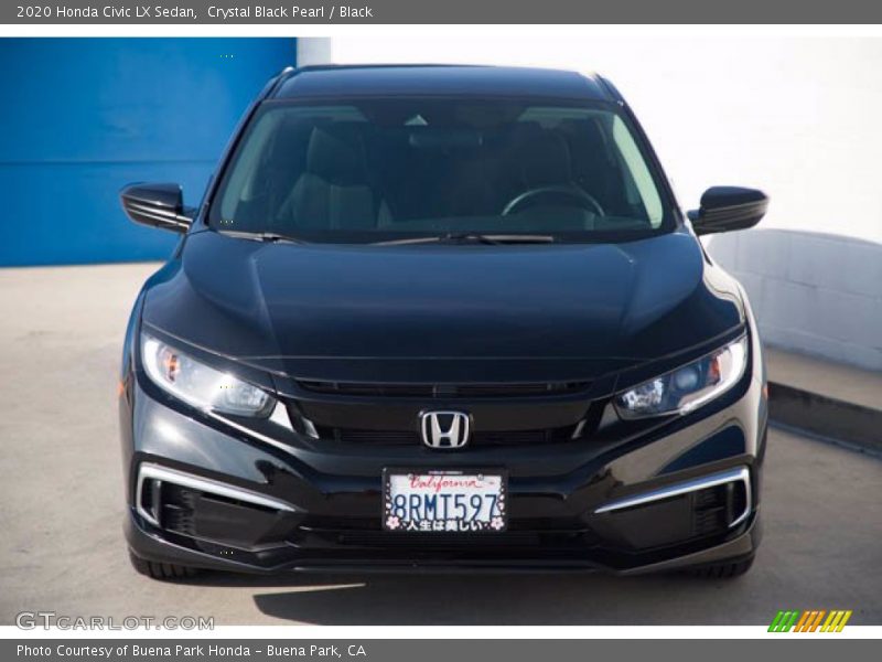 Crystal Black Pearl / Black 2020 Honda Civic LX Sedan