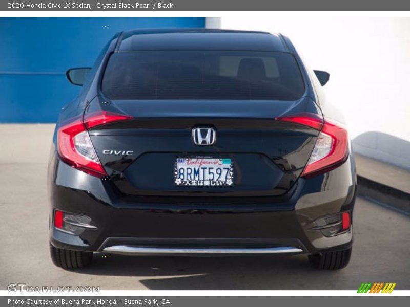 Crystal Black Pearl / Black 2020 Honda Civic LX Sedan