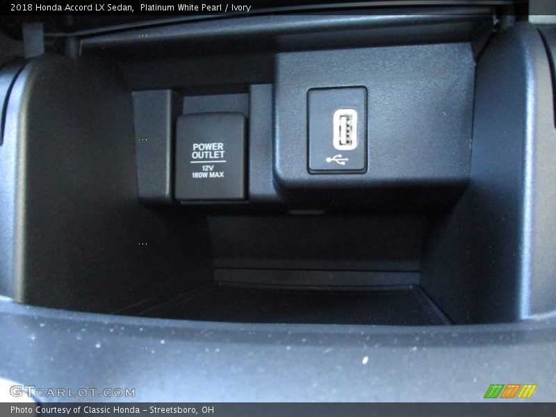 Platinum White Pearl / Ivory 2018 Honda Accord LX Sedan