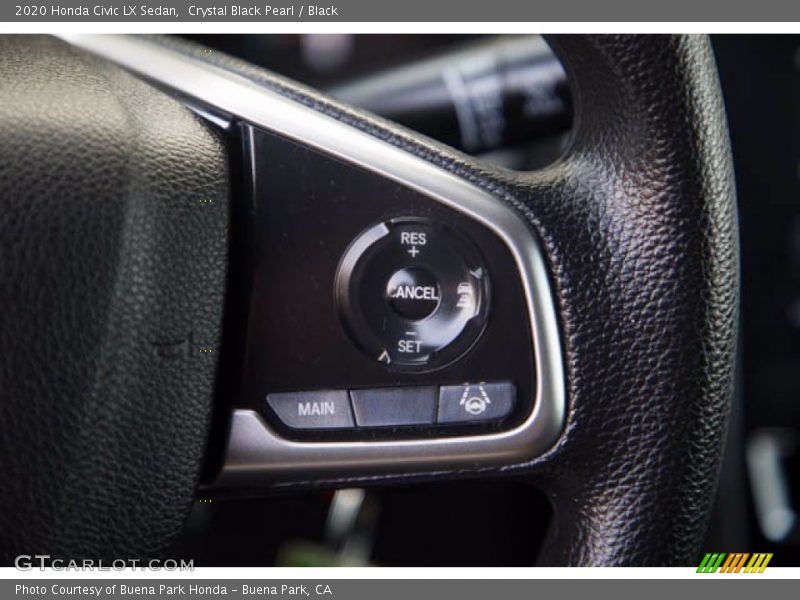 Crystal Black Pearl / Black 2020 Honda Civic LX Sedan