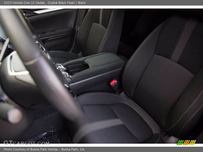 Crystal Black Pearl / Black 2020 Honda Civic LX Sedan