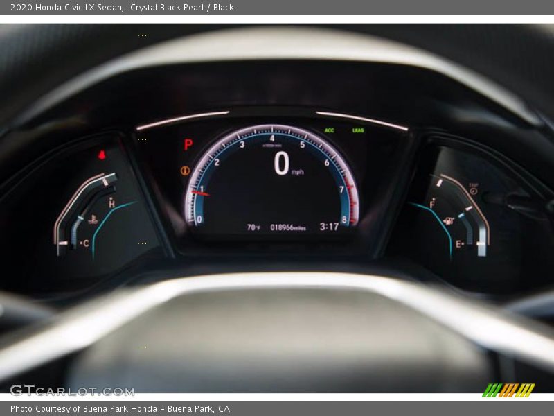 Crystal Black Pearl / Black 2020 Honda Civic LX Sedan