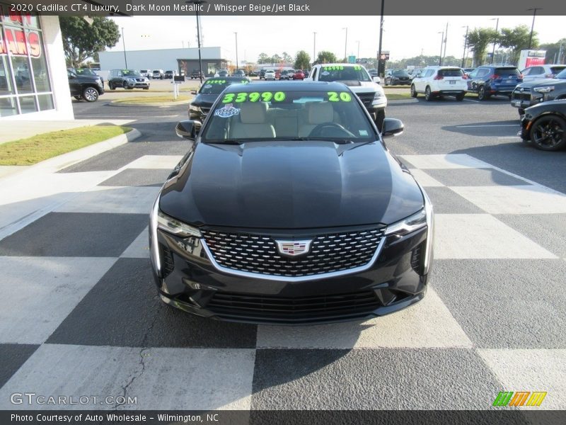 Dark Moon Metallic / Whisper Beige/Jet Black 2020 Cadillac CT4 Luxury