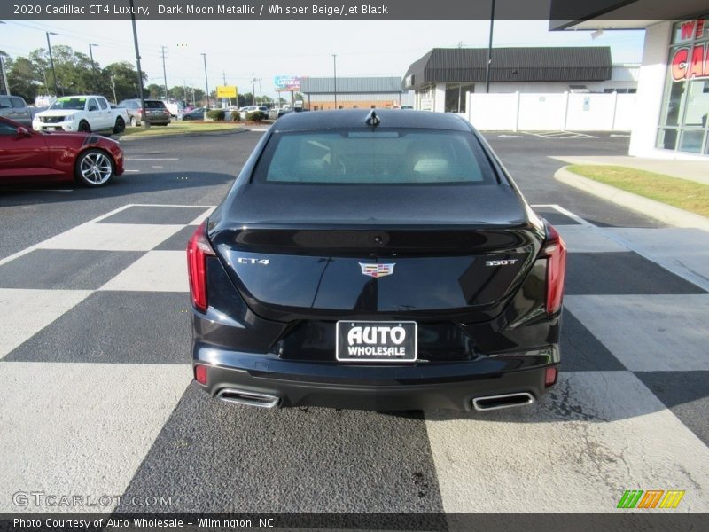 Dark Moon Metallic / Whisper Beige/Jet Black 2020 Cadillac CT4 Luxury