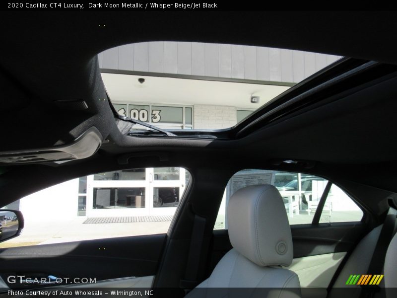 Dark Moon Metallic / Whisper Beige/Jet Black 2020 Cadillac CT4 Luxury