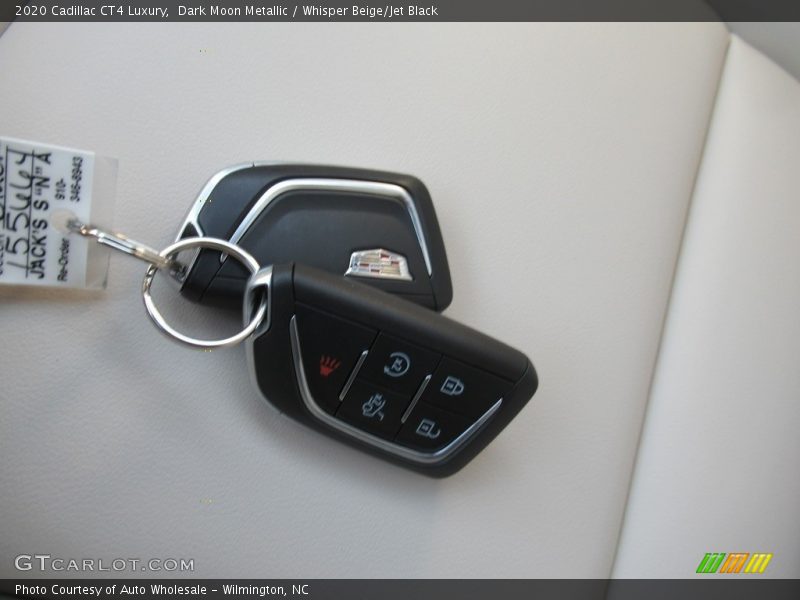 Dark Moon Metallic / Whisper Beige/Jet Black 2020 Cadillac CT4 Luxury