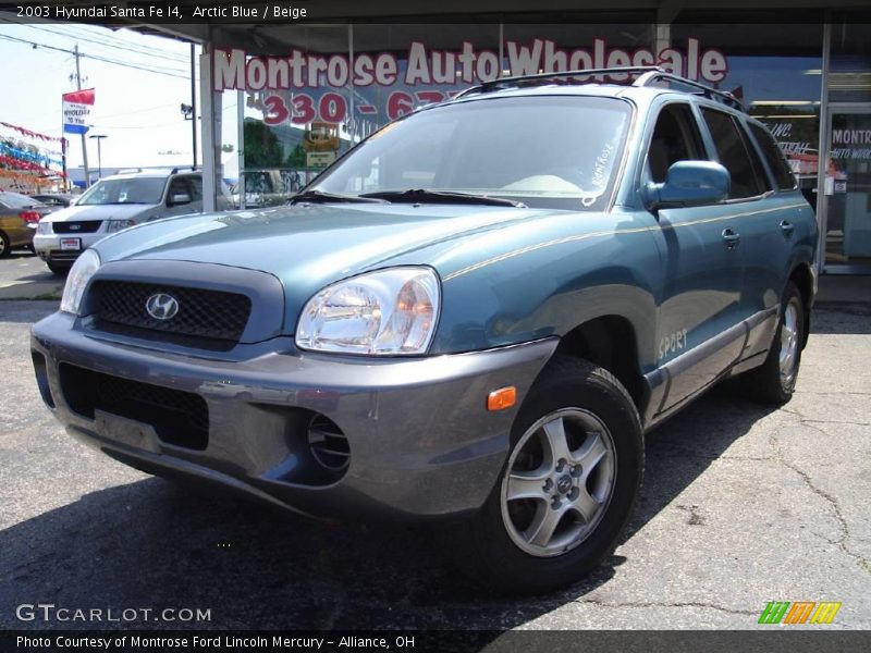 Arctic Blue / Beige 2003 Hyundai Santa Fe I4