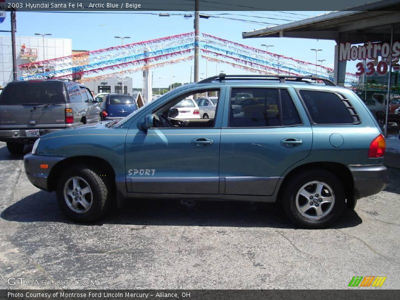 Arctic Blue / Beige 2003 Hyundai Santa Fe I4