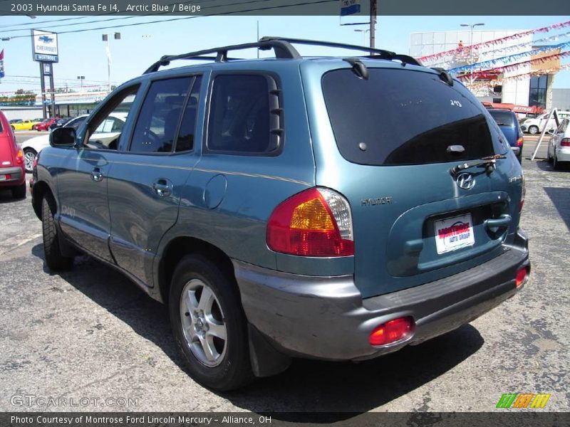 Arctic Blue / Beige 2003 Hyundai Santa Fe I4