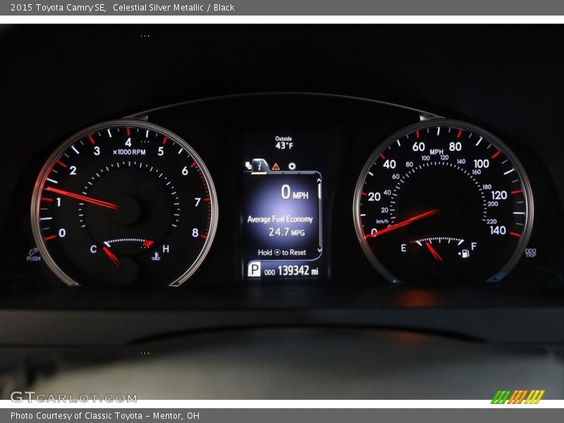 Celestial Silver Metallic / Black 2015 Toyota Camry SE