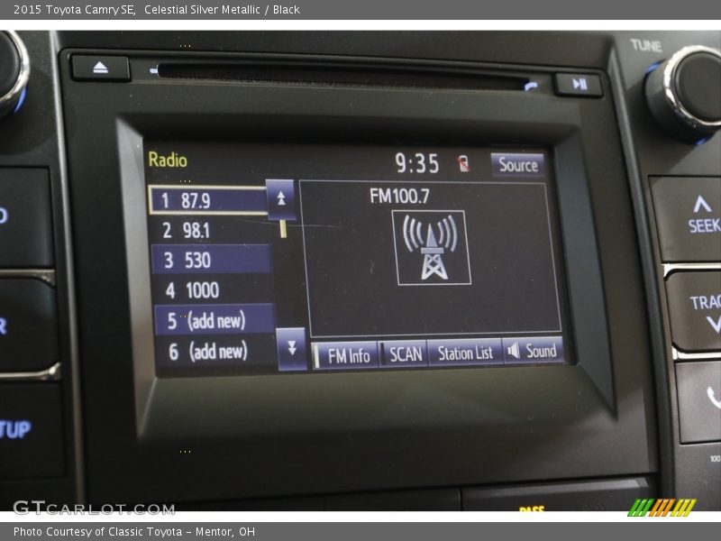 Celestial Silver Metallic / Black 2015 Toyota Camry SE