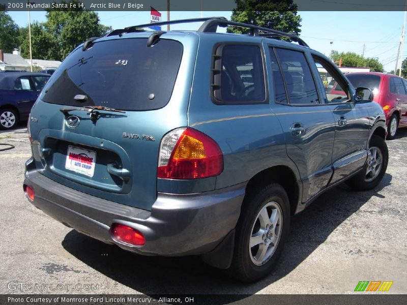 Arctic Blue / Beige 2003 Hyundai Santa Fe I4