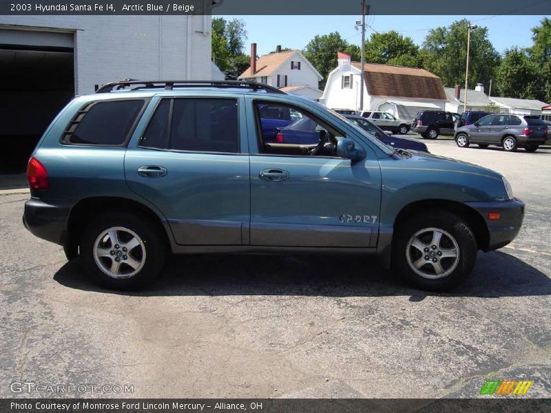 Arctic Blue / Beige 2003 Hyundai Santa Fe I4