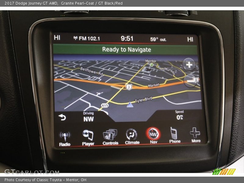 Navigation of 2017 Journey GT AWD