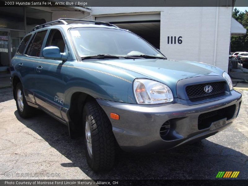 Arctic Blue / Beige 2003 Hyundai Santa Fe I4