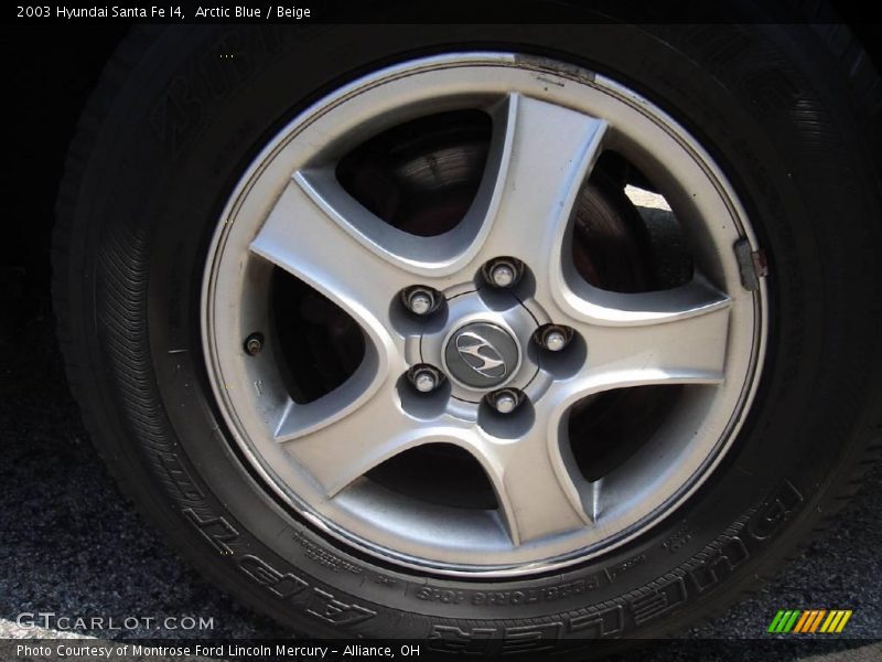 Arctic Blue / Beige 2003 Hyundai Santa Fe I4