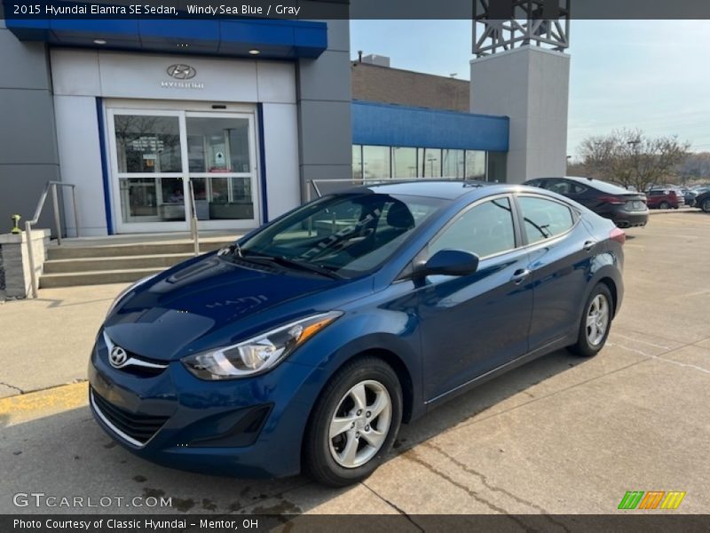 Windy Sea Blue / Gray 2015 Hyundai Elantra SE Sedan