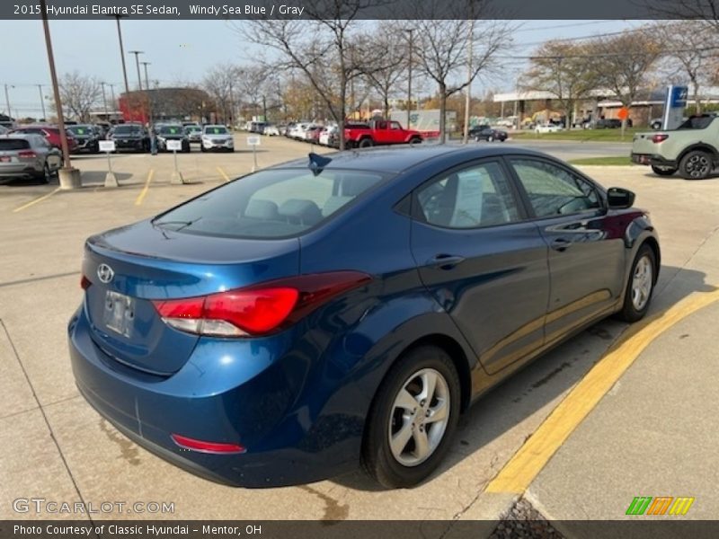 Windy Sea Blue / Gray 2015 Hyundai Elantra SE Sedan