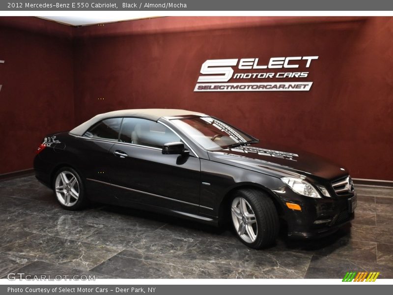 Black / Almond/Mocha 2012 Mercedes-Benz E 550 Cabriolet
