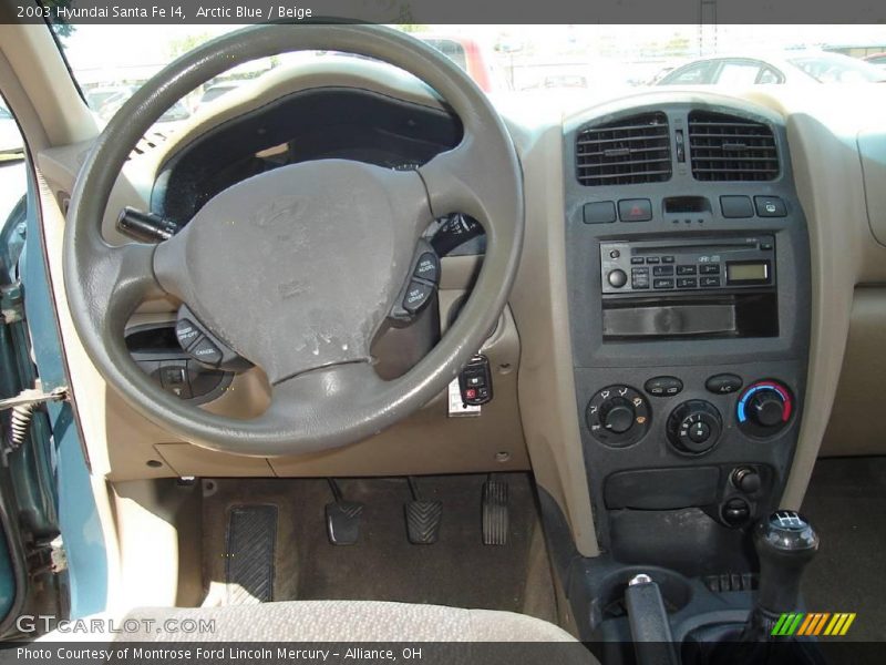 Arctic Blue / Beige 2003 Hyundai Santa Fe I4