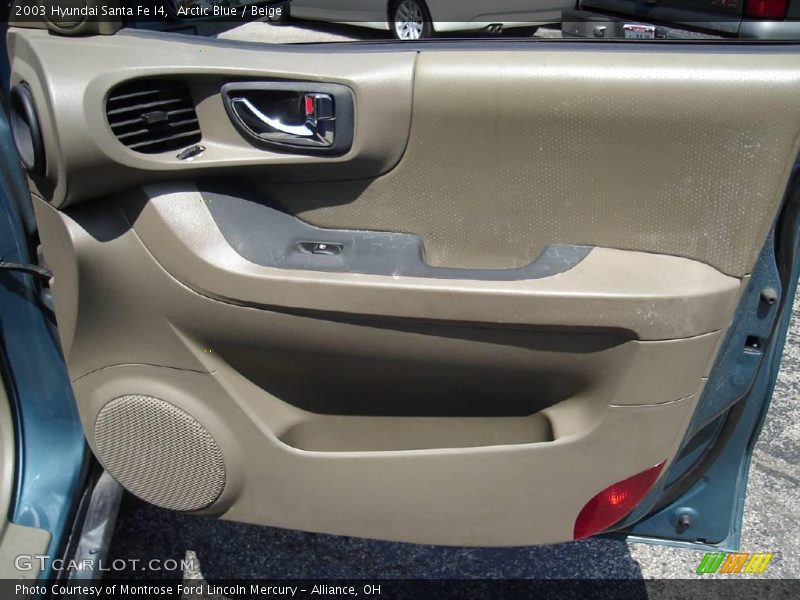 Arctic Blue / Beige 2003 Hyundai Santa Fe I4