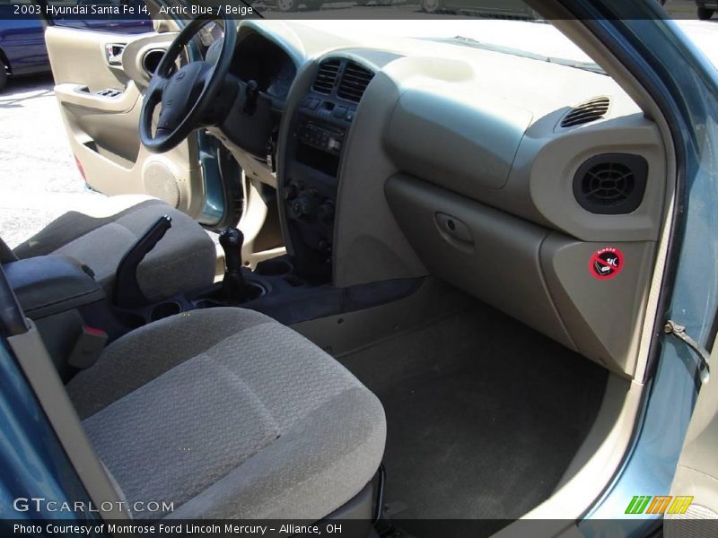 Arctic Blue / Beige 2003 Hyundai Santa Fe I4