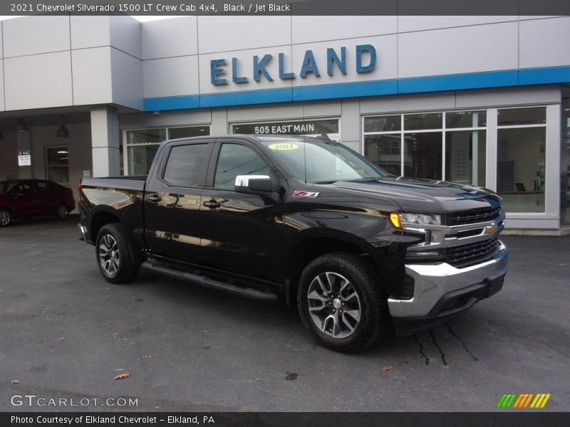 Black / Jet Black 2021 Chevrolet Silverado 1500 LT Crew Cab 4x4