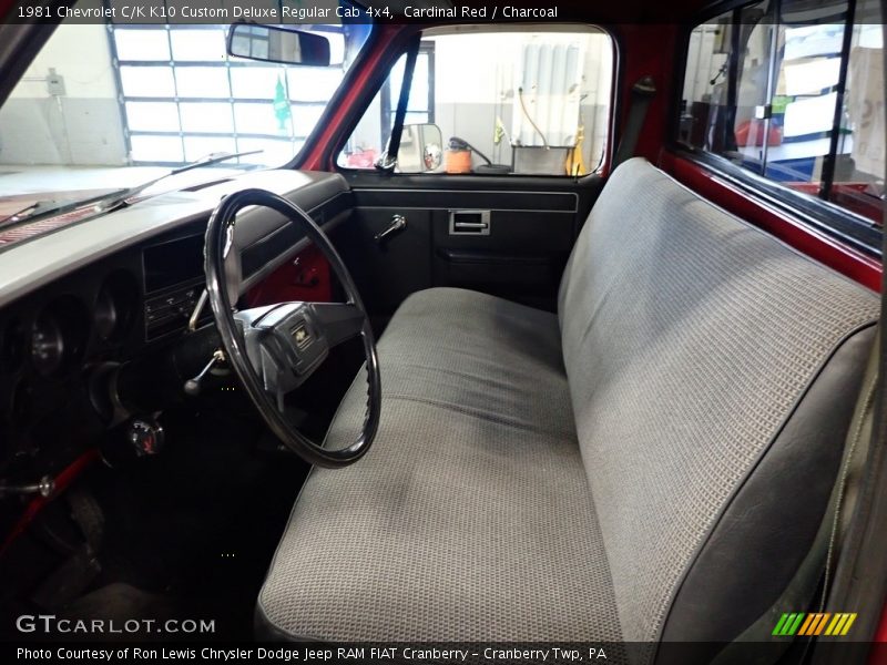  1981 C/K K10 Custom Deluxe Regular Cab 4x4 Charcoal Interior