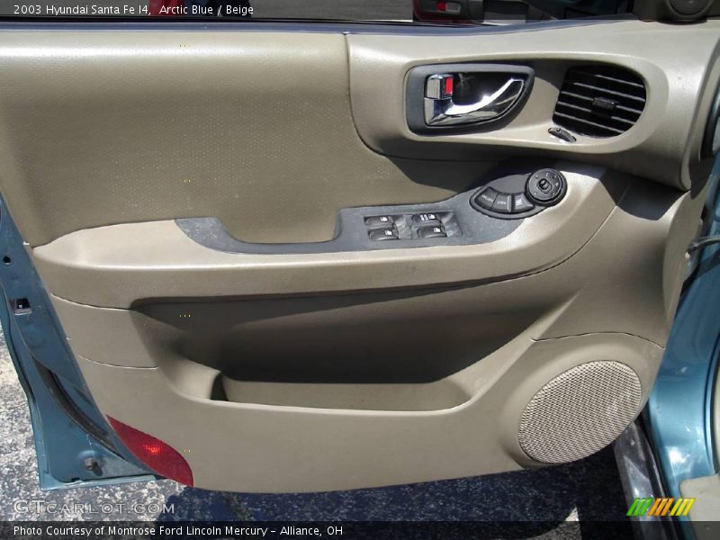 Arctic Blue / Beige 2003 Hyundai Santa Fe I4