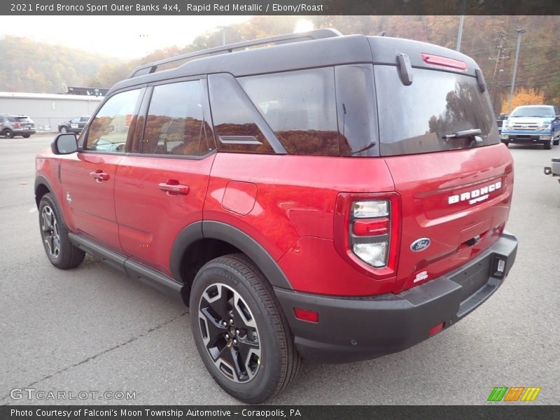 Rapid Red Metallic / Ebony/Roast 2021 Ford Bronco Sport Outer Banks 4x4