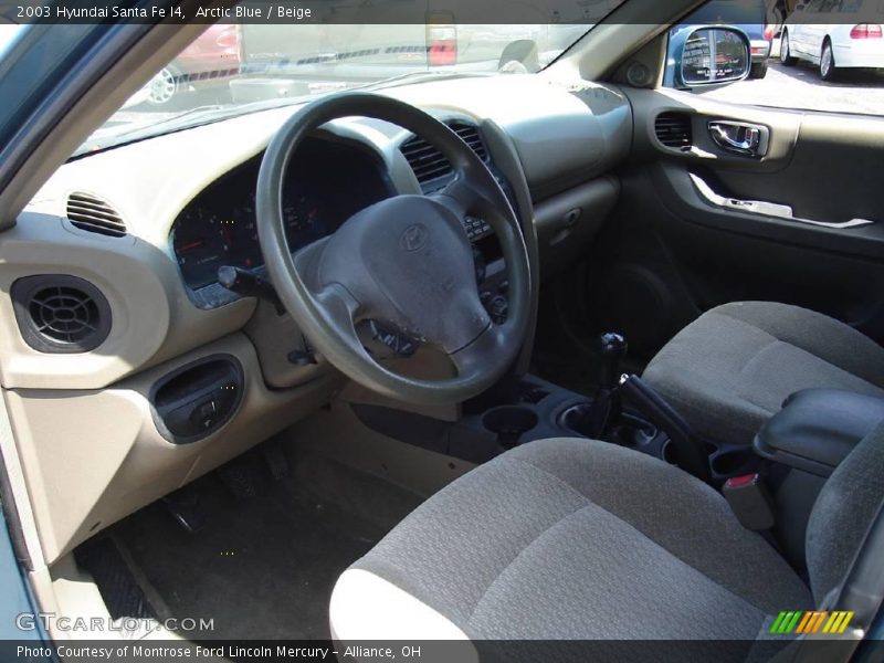 Arctic Blue / Beige 2003 Hyundai Santa Fe I4