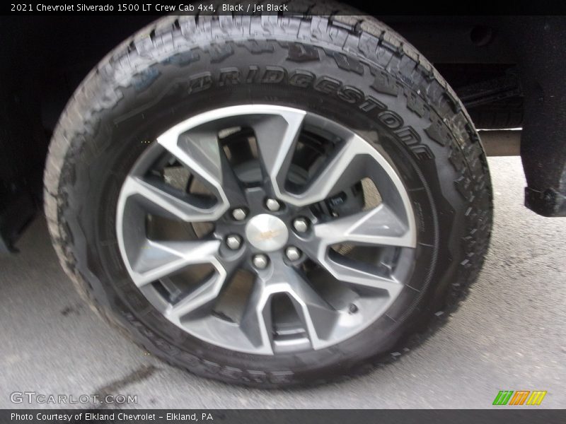 Black / Jet Black 2021 Chevrolet Silverado 1500 LT Crew Cab 4x4
