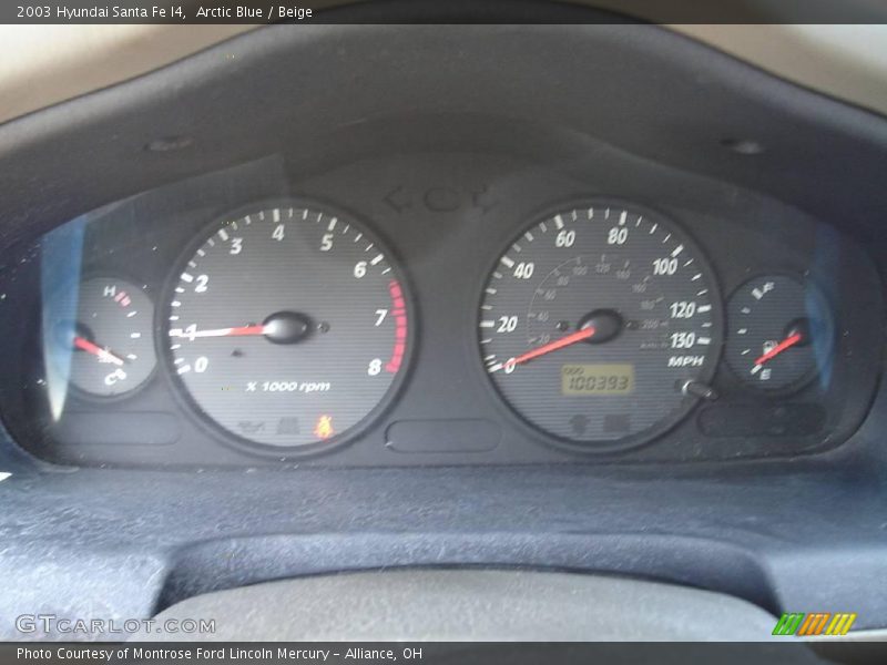 Arctic Blue / Beige 2003 Hyundai Santa Fe I4