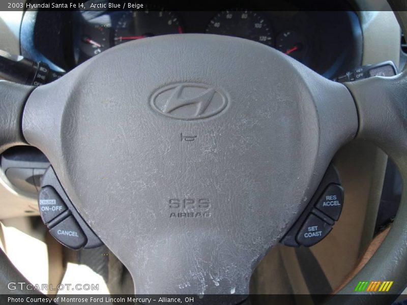 Arctic Blue / Beige 2003 Hyundai Santa Fe I4
