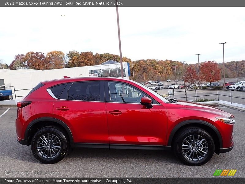 Soul Red Crystal Metallic / Black 2021 Mazda CX-5 Touring AWD
