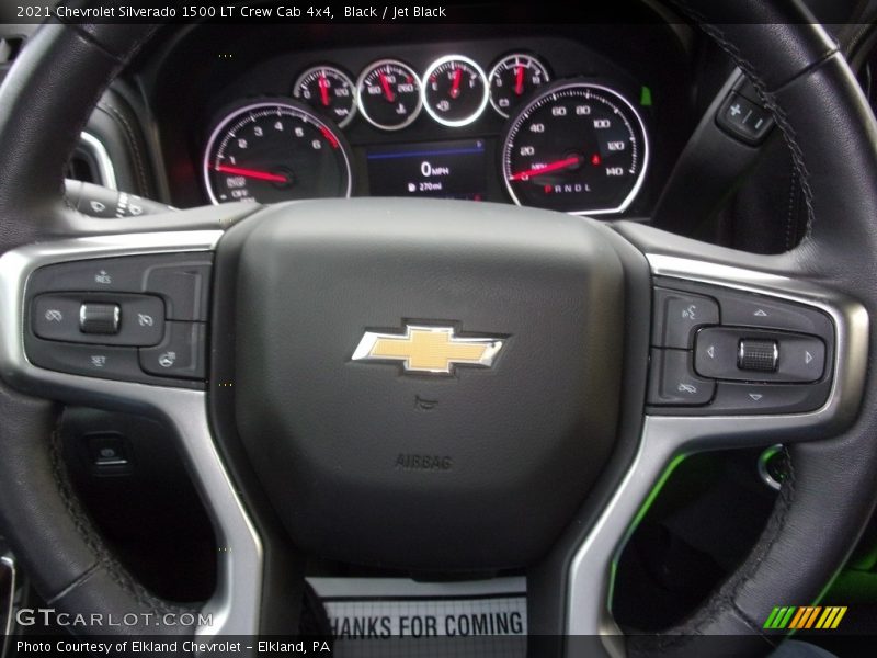 Black / Jet Black 2021 Chevrolet Silverado 1500 LT Crew Cab 4x4