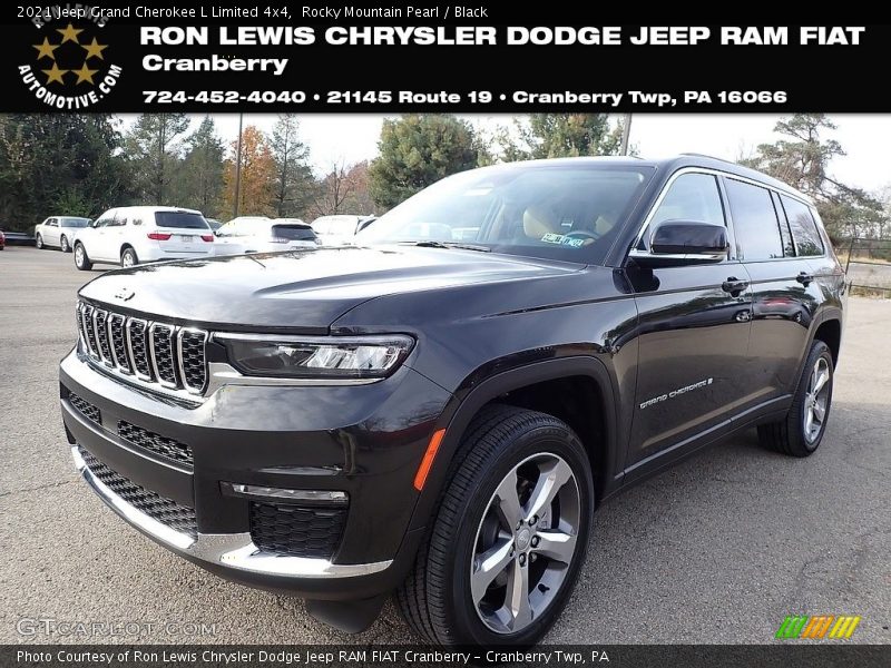 Rocky Mountain Pearl / Black 2021 Jeep Grand Cherokee L Limited 4x4