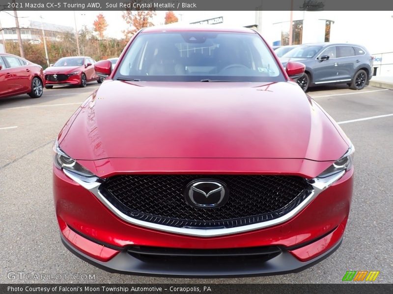 Soul Red Crystal Metallic / Black 2021 Mazda CX-5 Touring AWD