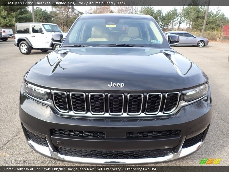 Rocky Mountain Pearl / Black 2021 Jeep Grand Cherokee L Limited 4x4