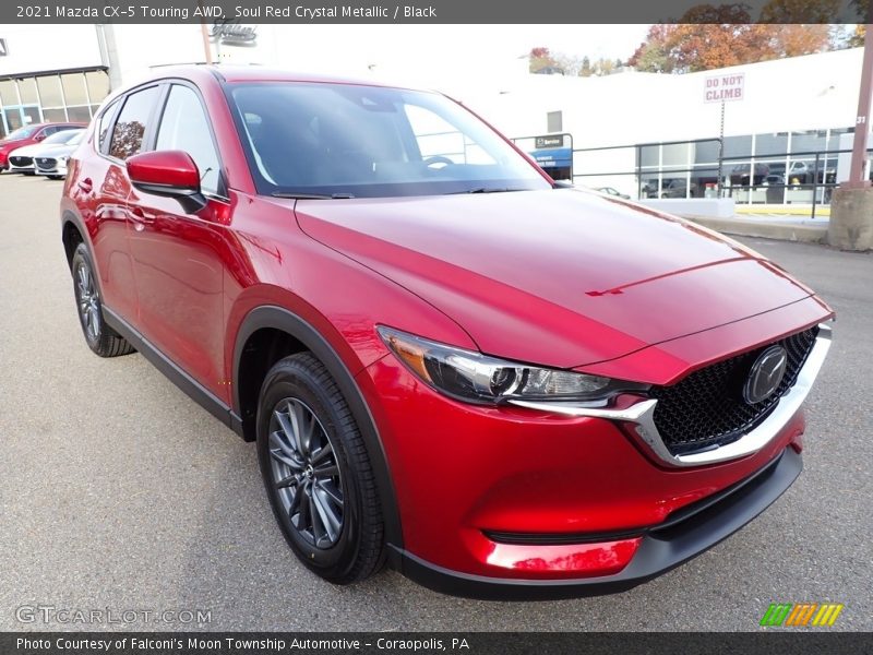 Soul Red Crystal Metallic / Black 2021 Mazda CX-5 Touring AWD