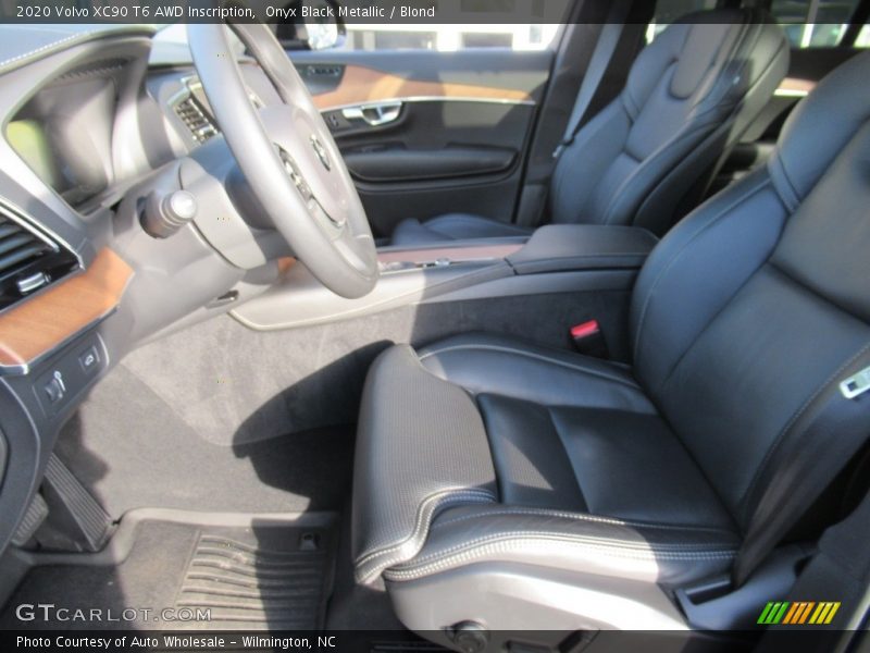 Onyx Black Metallic / Blond 2020 Volvo XC90 T6 AWD Inscription