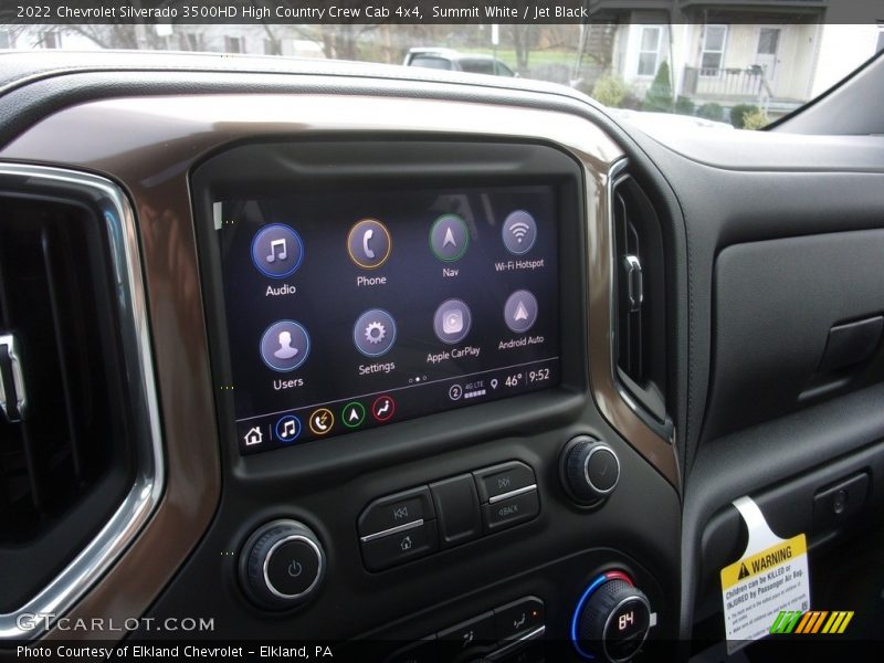 Summit White / Jet Black 2022 Chevrolet Silverado 3500HD High Country Crew Cab 4x4