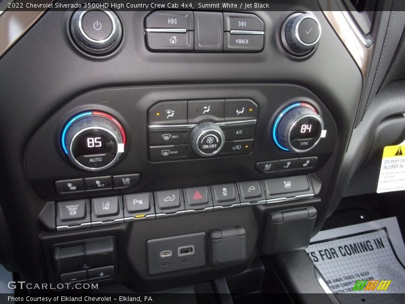 Summit White / Jet Black 2022 Chevrolet Silverado 3500HD High Country Crew Cab 4x4