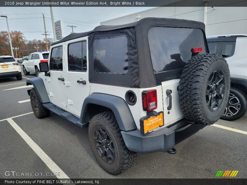 Bright White / Black 2018 Jeep Wrangler Unlimited Willys Wheeler Edition 4x4