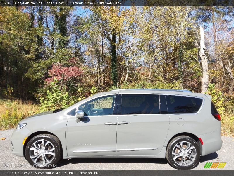 Ceramic Gray / Caramel/Black 2021 Chrysler Pacifica Pinnacle AWD