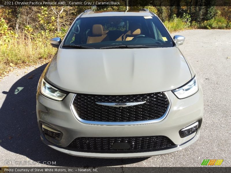 Ceramic Gray / Caramel/Black 2021 Chrysler Pacifica Pinnacle AWD