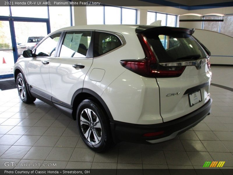 Platinum White Pearl / Ivory 2021 Honda CR-V LX AWD