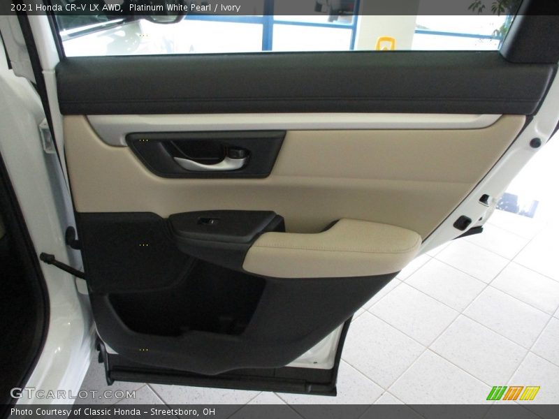 Platinum White Pearl / Ivory 2021 Honda CR-V LX AWD